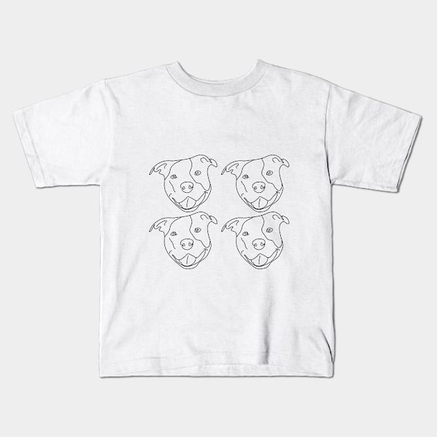 Pitbull Kids T-Shirt by Amcroga